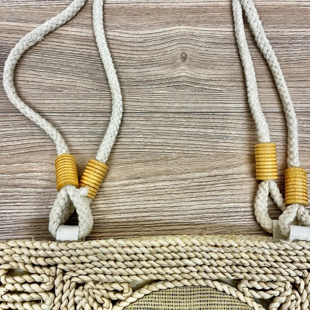 Vintage Cross Stitch Basket Weave Shoulder Bag - Picture 4 of 9